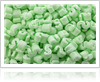 Green foam peanuts